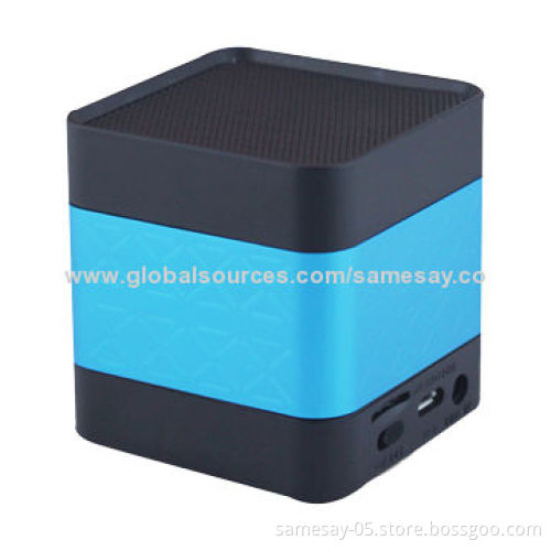 Portable Square Bluetooth Mini Powered Speaker Dock for iPhone and Other Digital Devices